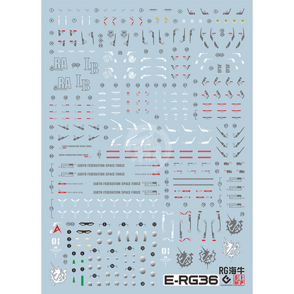 RG Hi-Nu Gundam Waterslide Decals [UV] [Legacy] - ShokuninGunpla