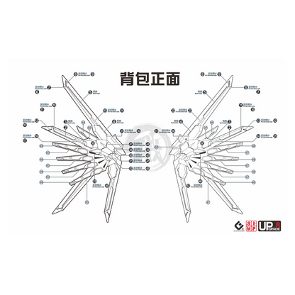 HG Mighty Strike Freedom Gundam Waterslide Decals [UV]