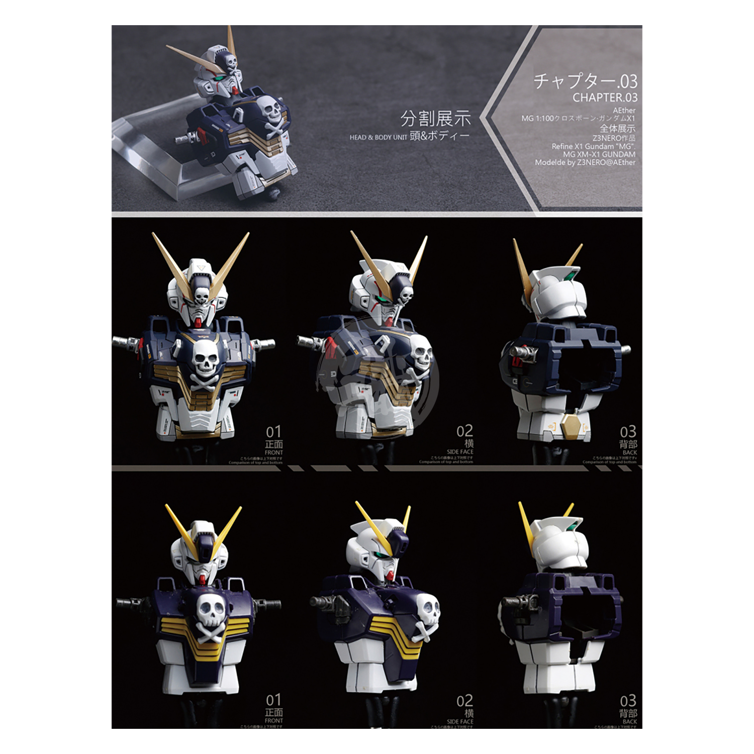 AETHER Studio - MG Crossbone Gundam X-1 Full Cloth Resin Conversion Kit - ShokuninGunpla