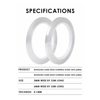 Ray Studio - Modeling Hard Edge Scribing Guide Tape [3mm] - ShokuninGunpla