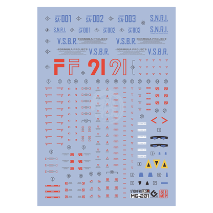 MG Gundam F91 Waterslide Decals [UV] - ShokuninGunpla