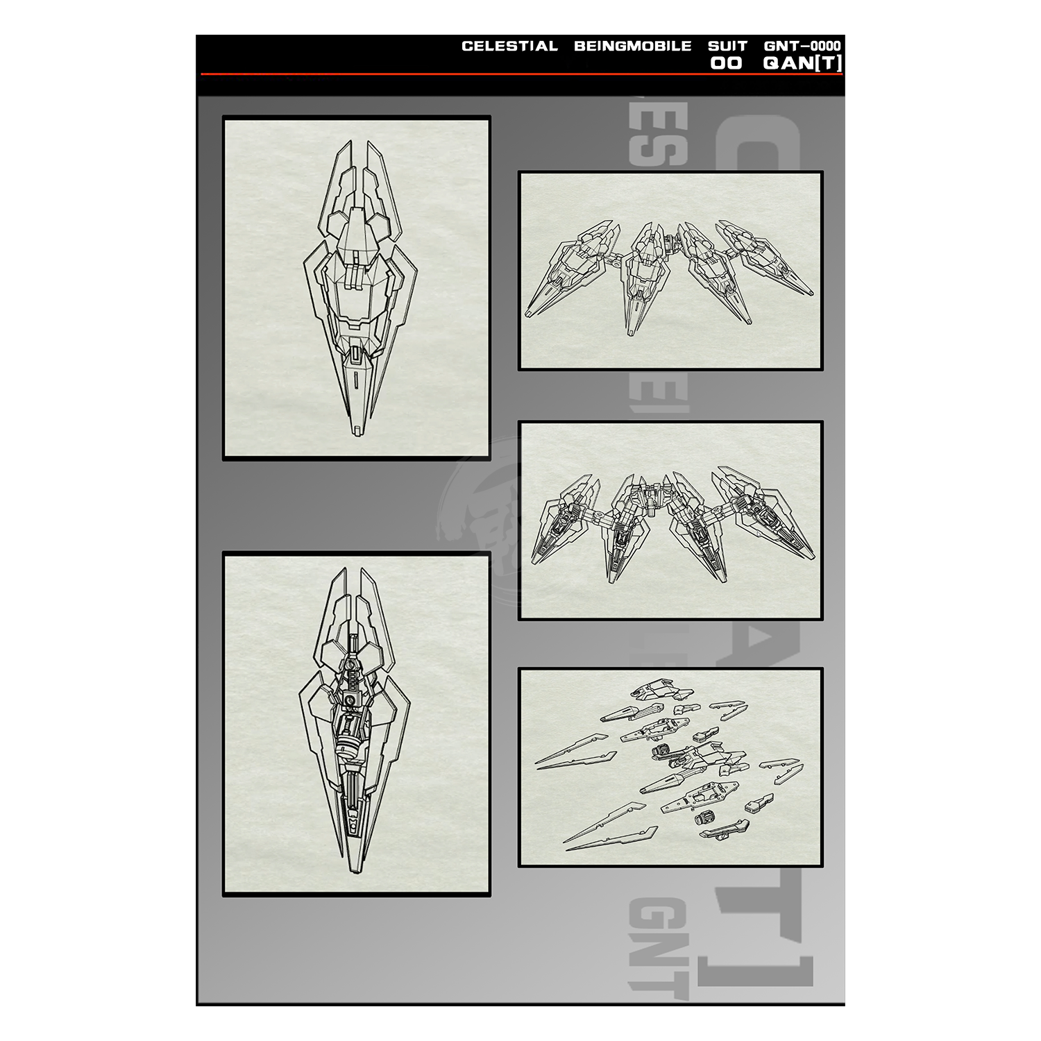 Stickler Studio - MG OO Qan[t] "Space Knight" Resin Conversion Kit - ShokuninGunpla