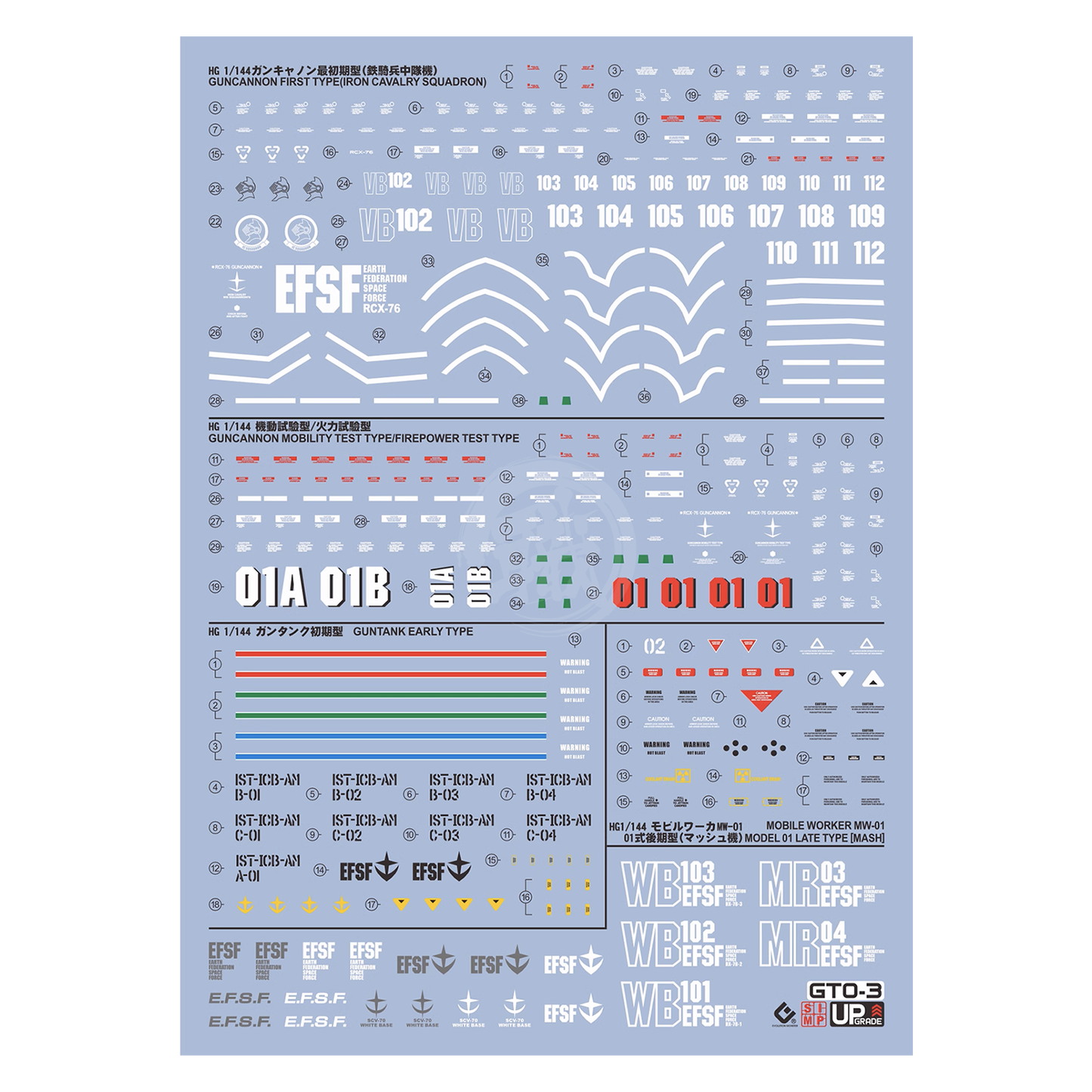 HG "Gundam The Origin" Decals [Multiuse] - Set 3