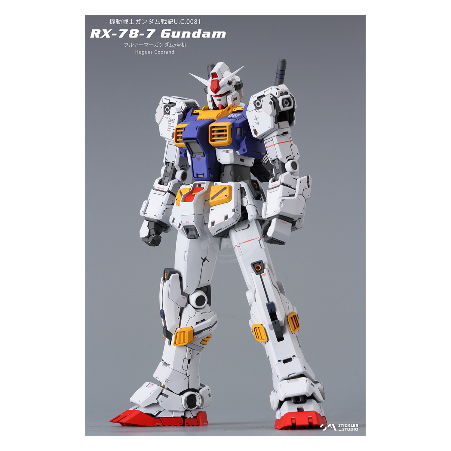 Stickler Studio - MG RX-78-7 7th Gundam Resin Conversion Kit [Preorder Q2 2024] - ShokuninGunpla
