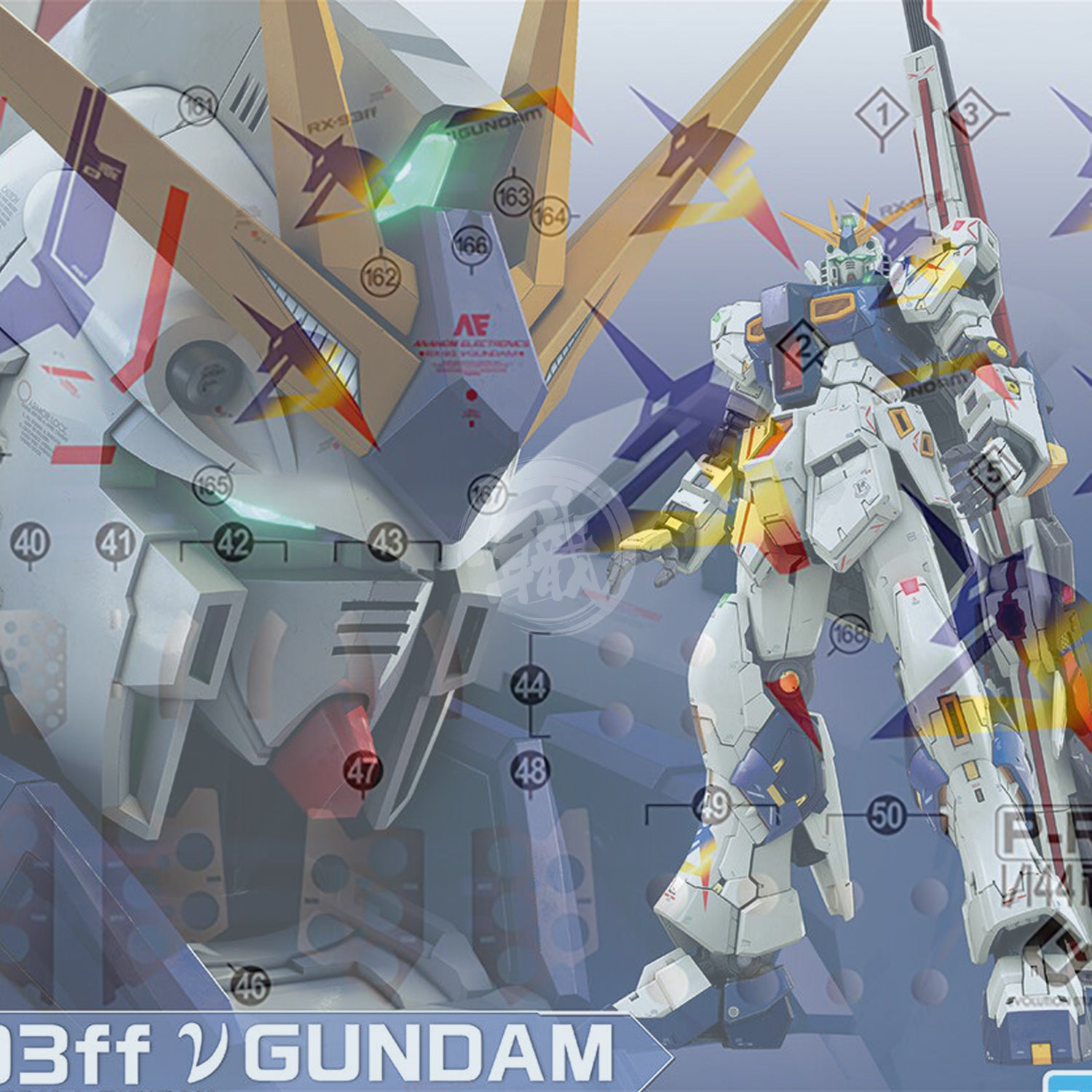 EVO Studio - RG Nu Gundam [Gundam Side-F Ver.] Waterslide Decals - ShokuninGunpla