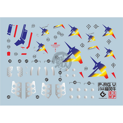 EVO Studio - RG Nu Gundam [Gundam Side-F Ver.] Waterslide Decals - ShokuninGunpla