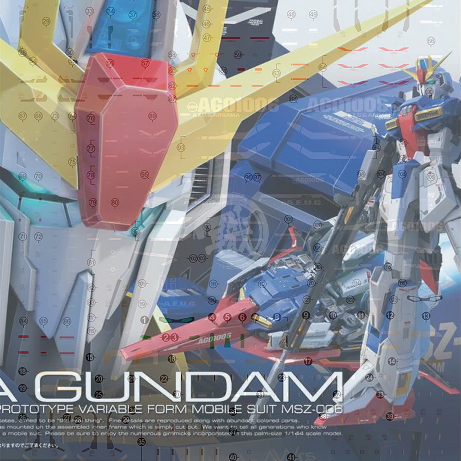 EVO Studio - RG Zeta Gundam Waterslide Decals - ShokuninGunpla