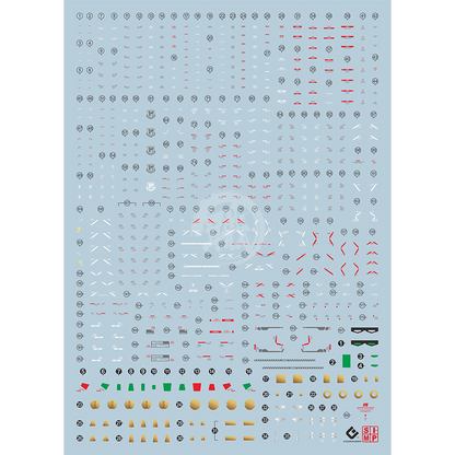 EVO Studio - RG Nu Gundam [Gundam Side-F Ver.] Waterslide Decals - ShokuninGunpla