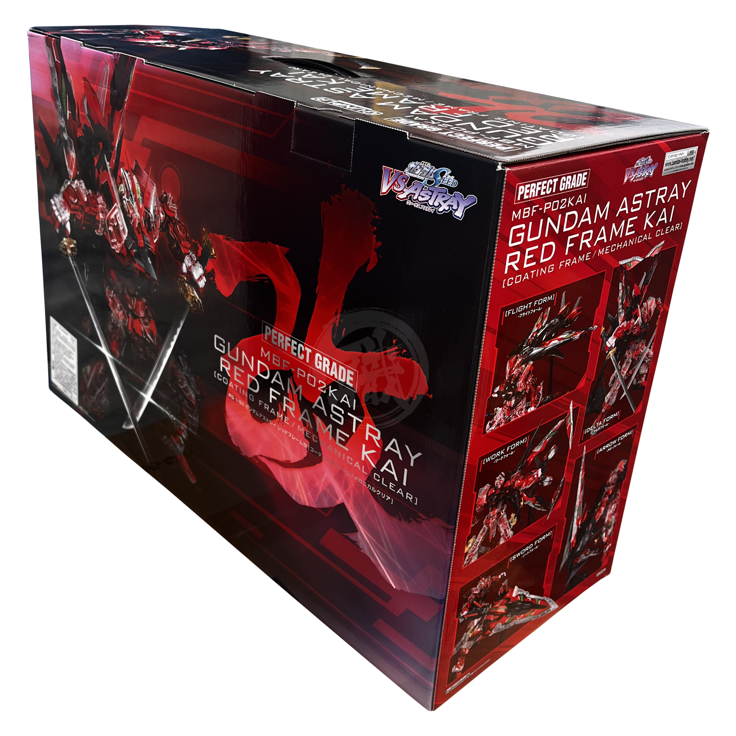 Bandai - PG Gundam Astray Red Frame Kai [Clear Armor Chrome Frame Ver.] - ShokuninGunpla