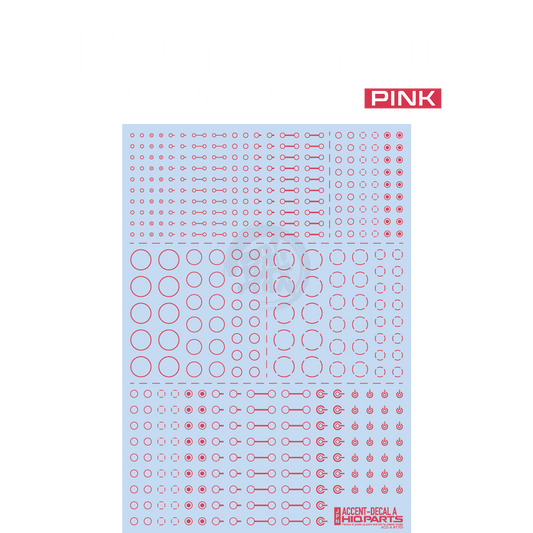 HIQParts - Accent Decal A [Pink] - ShokuninGunpla