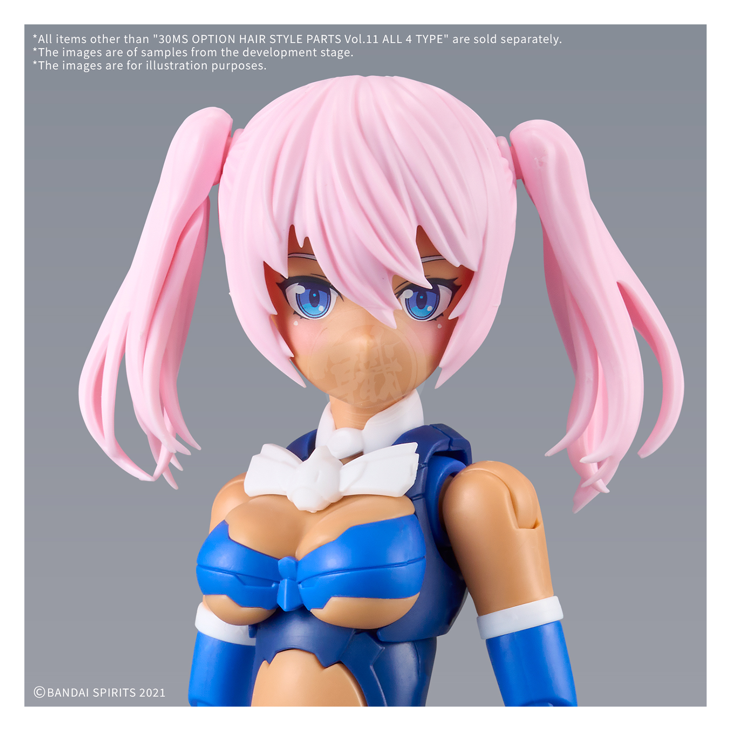 30MS Hair Style Parts [Vol.11] [Pigtail-8 Pink-1] - ShokuninGunpla