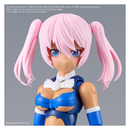 30MS Hair Style Parts [Vol.11] [Pigtail-8 Pink-1] - ShokuninGunpla