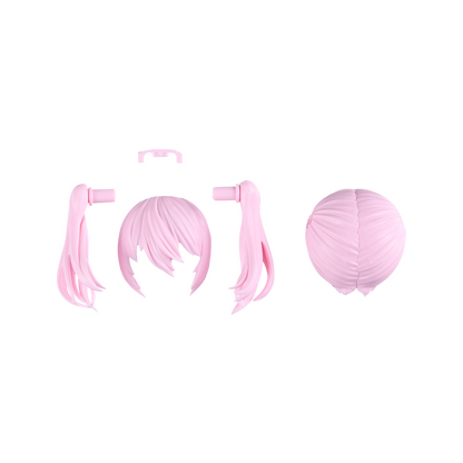 30MS Hair Style Parts [Vol.11] [Pigtail-8 Pink-1] - ShokuninGunpla