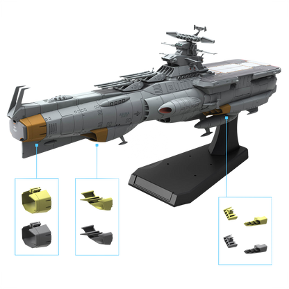 Bandai - 1/1000 EFCF Asuka Class Fast Combat Support Tender/Amphibious Assault Ship DX - ShokuninGunpla