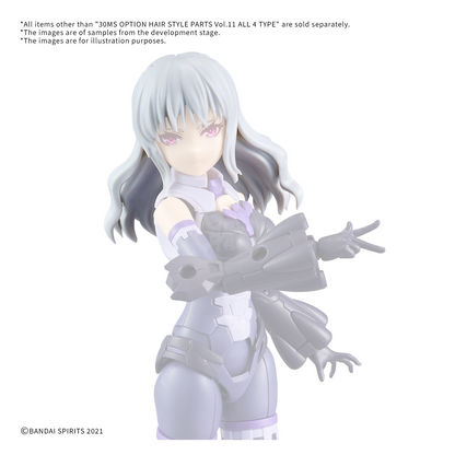 30MS Hair Style Parts [Vol.11] [Long-5 White-1] - ShokuninGunpla