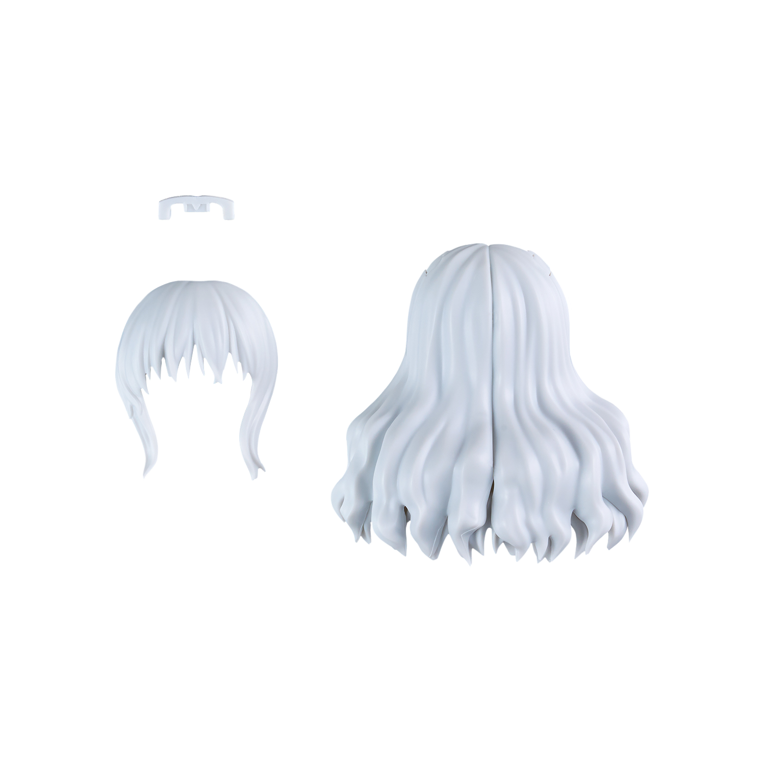 30MS Hair Style Parts [Vol.11] [Long-5 White-1] - ShokuninGunpla