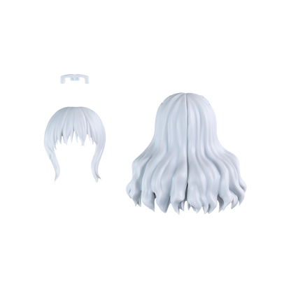 30MS Hair Style Parts [Vol.11] [Long-5 White-1] - ShokuninGunpla