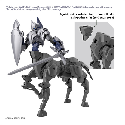 Bandai - 30MM Extended Armament Vehicle [Horse Mecha Ver.] [Dark Grey] - ShokuninGunpla