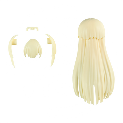 30MS Hair Style Parts [Vol.11] [Long-4 Yellow-3] - ShokuninGunpla