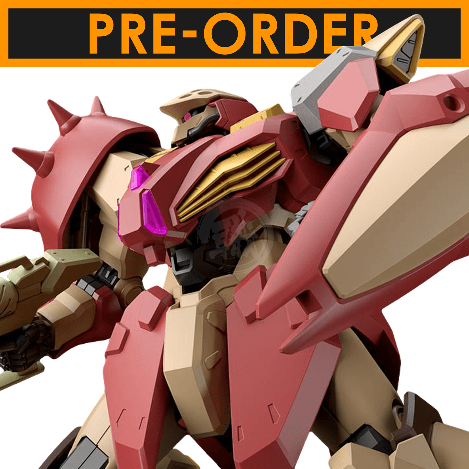 Bandai HG Messer Type-M01 model kit, detailed plastic parts for assembly, featuring weapon and accessory components.