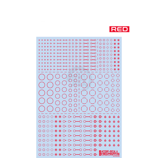 HIQParts - Accent Decal A [Red] - ShokuninGunpla