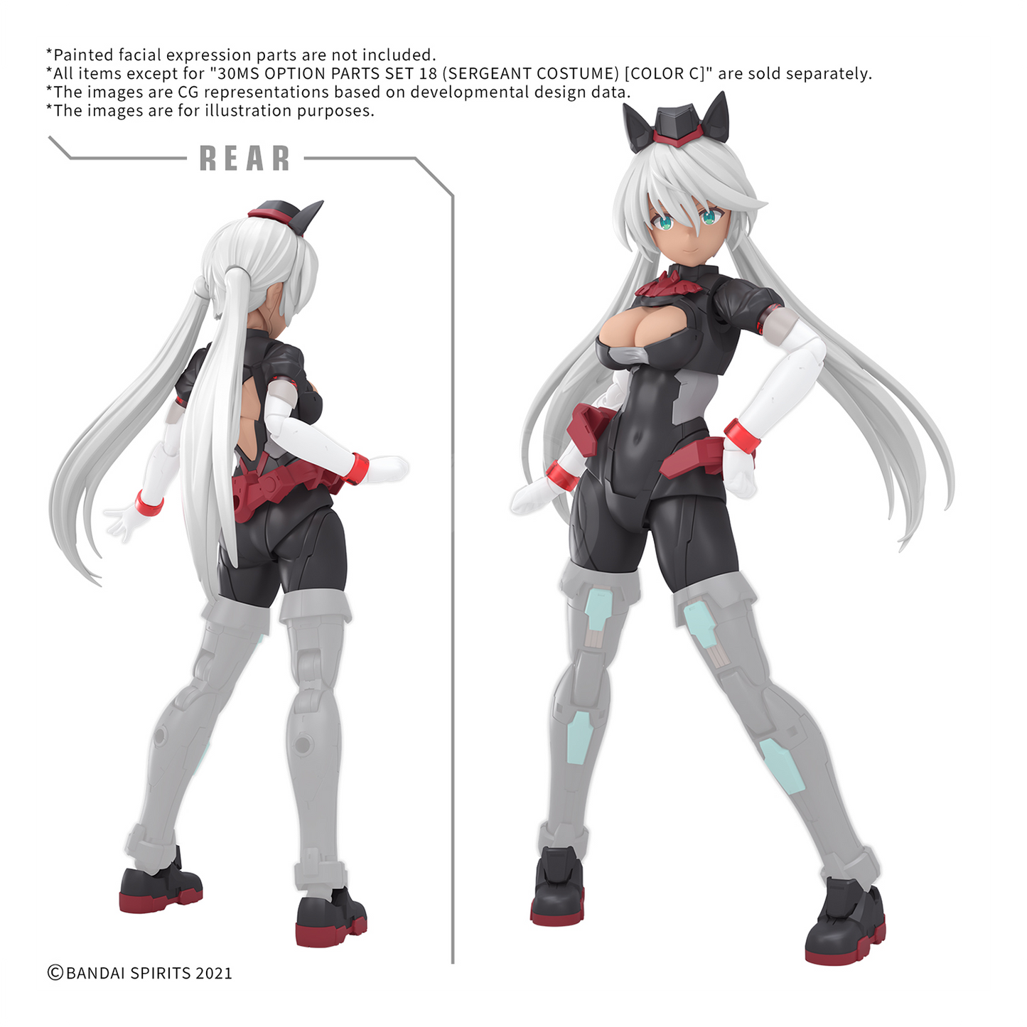 30MS Parts Set 18 [Sergeant Costume] [Color C] [Damaged Box]