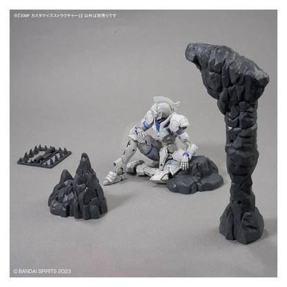 Bandai 30MF Customize Structure 2 model kit with detailed plastic parts and assembly components for Gundam enthusiasts.