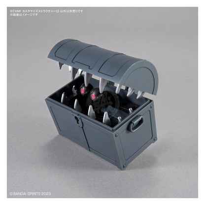 Bandai 30MF Customize Structure 2 model kit assembly with detailed plastic parts and vibrant colors.