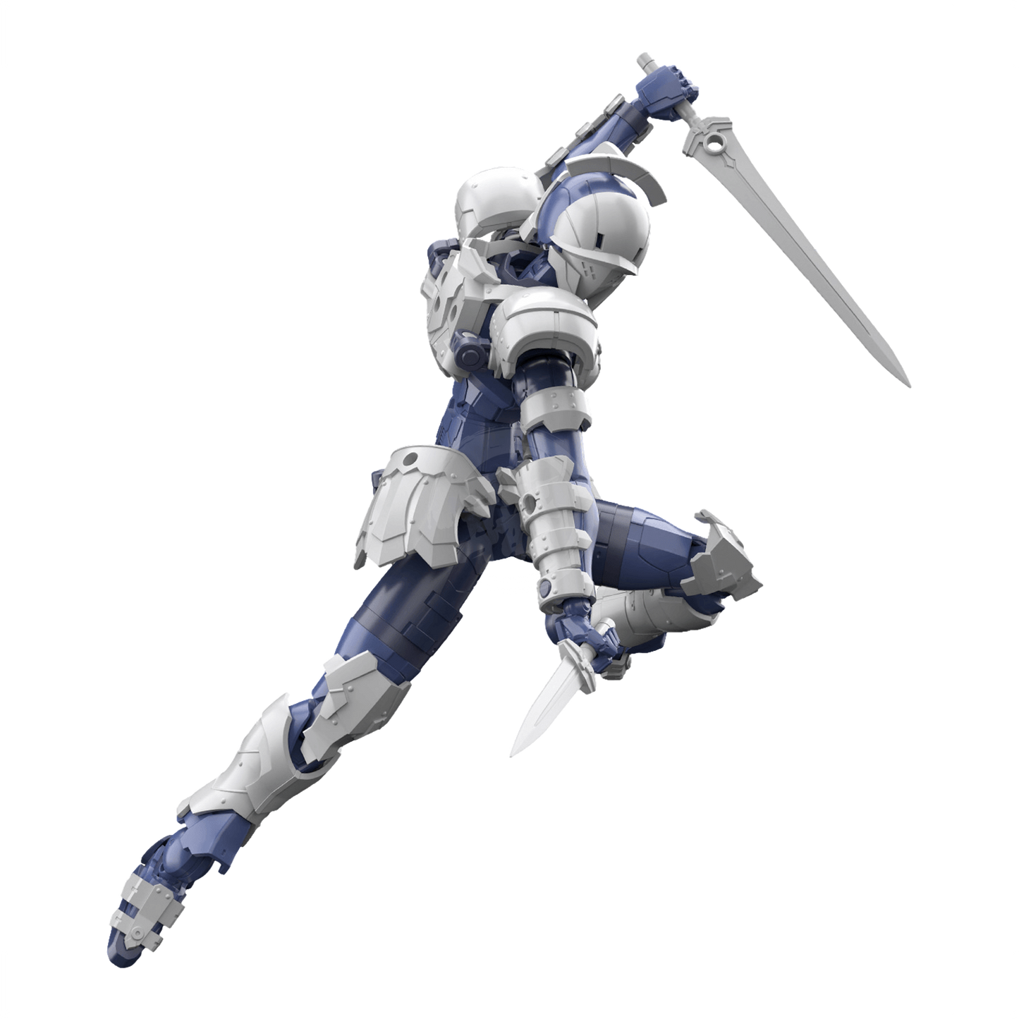 Bandai 30MF Rosan Swordman model kit featuring a detailed robotic sword-wielding figure.