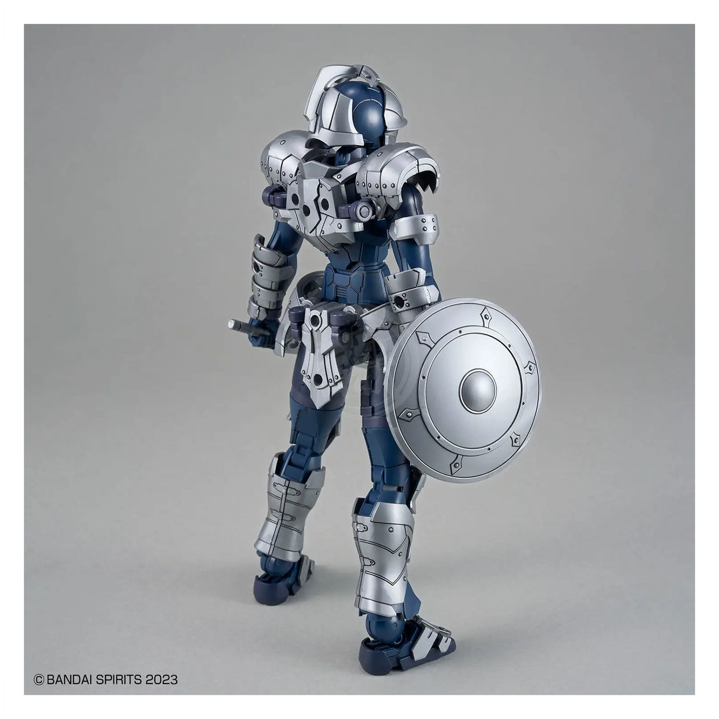 Bandai 30MF Rosan Swordman model kit featuring a detailed robotic sword-wielding figure with armor and intricate design elements.