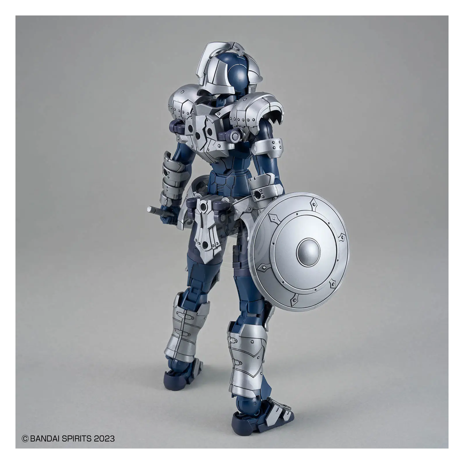 Bandai 30MF Rosan Swordman model kit featuring a detailed robotic sword-wielding figure with armor and intricate design elements.