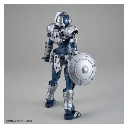 Bandai 30MF Rosan Swordman model kit featuring a detailed robotic sword-wielding figure with armor and intricate design elements.