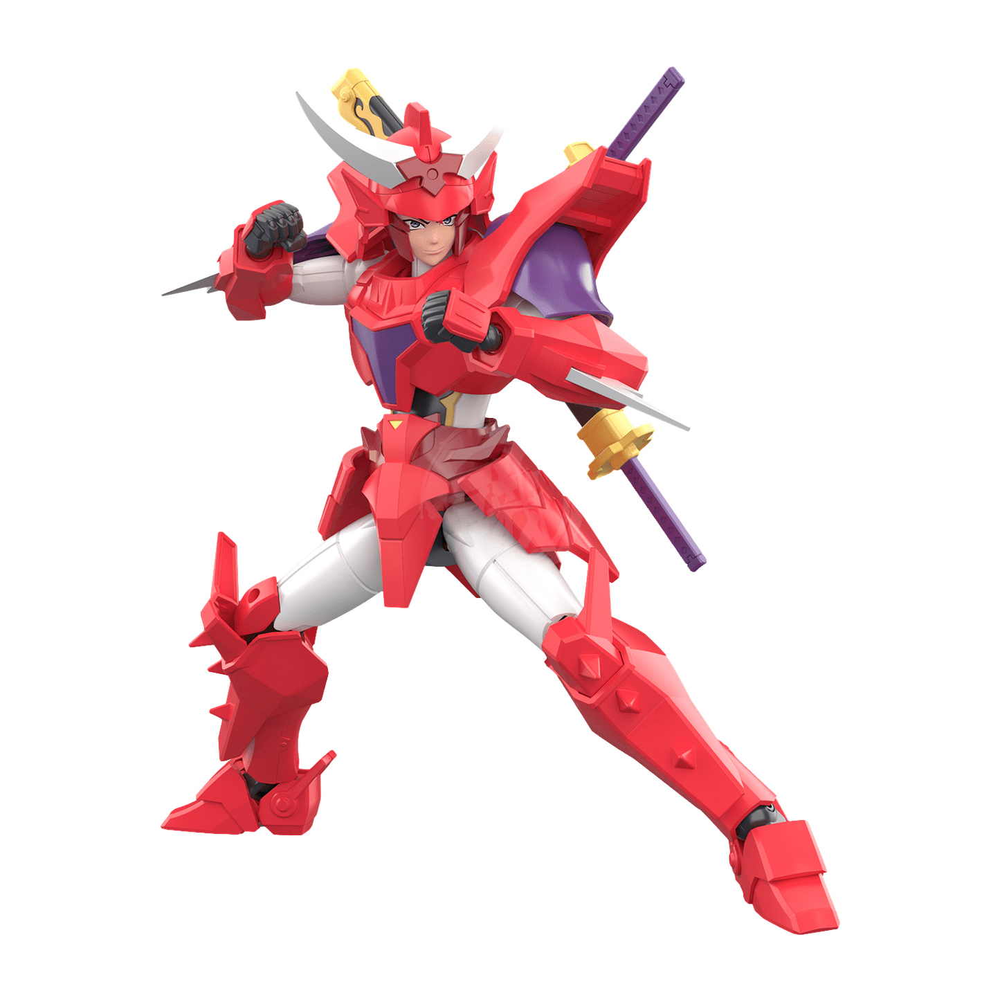 Bandai 30MF Yoroi-Shinden Samurai Troopers Gai of the Heat model kit, detailed figure from Ronin Warriors series.