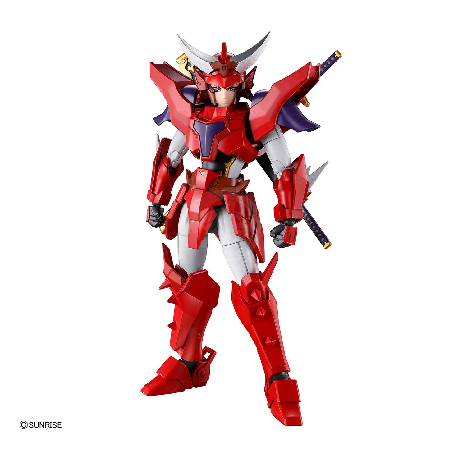 Bandai 30MF Yoroi-Shinden Samurai Troopers Gai of the Heat model kit, detailed plastic figure from Ronin Warriors series.