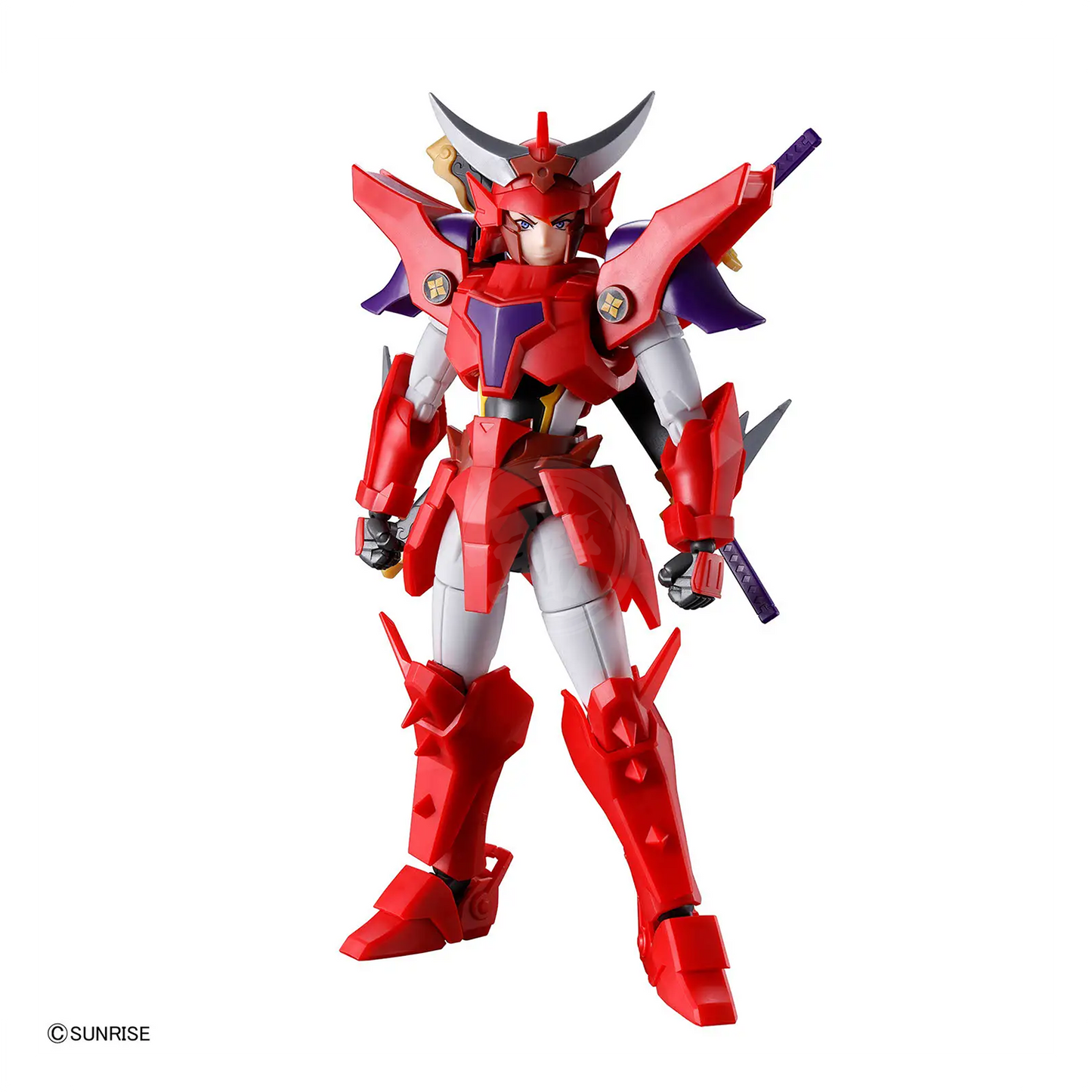 Bandai 30MF Yoroi-Shinden Samurai Troopers Gai of the Heat model kit featuring detailed armor and poseable figures from Ronin Warriors series.