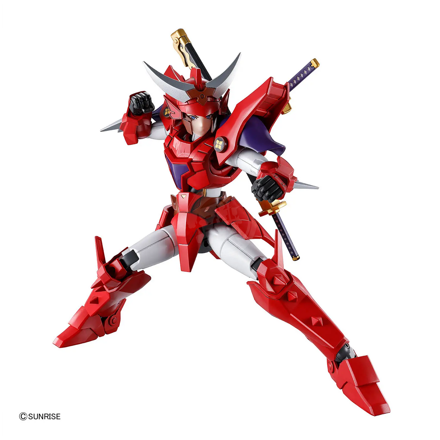 Bandai 30MF Yoroi-Shinden Samurai Troopers Gai of the Heat model kit, detailed plastic figure from Ronin Warriors series.