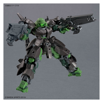 Bandai 30mm Full Armor Portanova model kit featuring detailed armor parts and weapon accessories.