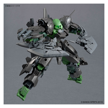 Bandai 30MM Full Armor Portanova model kit with detailed armor parts and vibrant colors, displayed on a plain background.