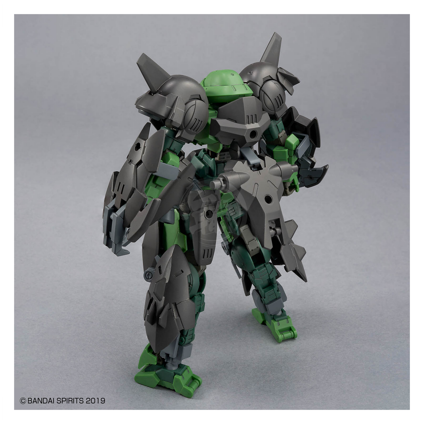 Bandai 30MM Full Armor Portanova model kit with detailed armor parts and articulated joints, perfect for model building enthusiasts.