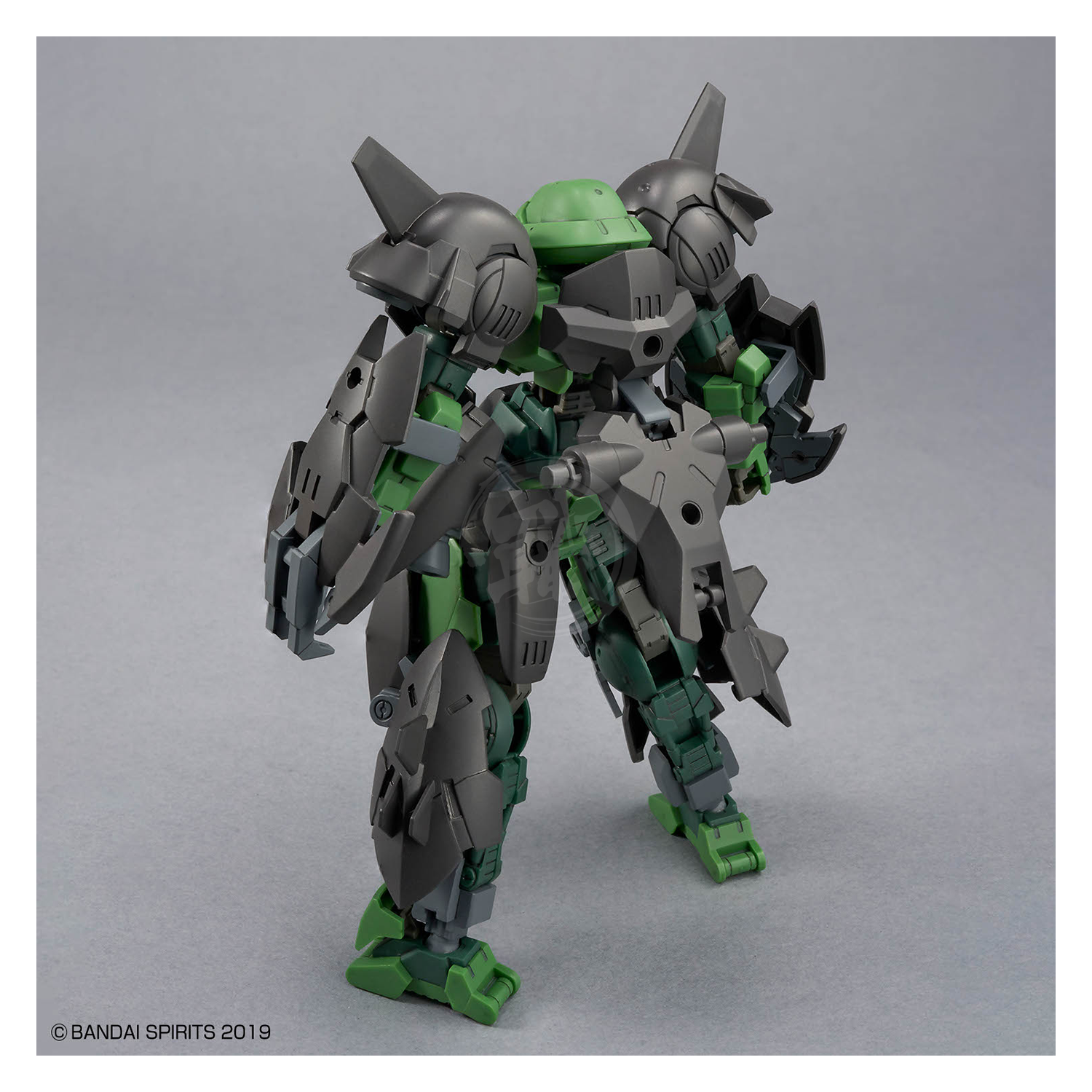 Bandai 30MM Full Armor Portanova model kit with detailed armor parts and articulated joints, perfect for model building enthusiasts.