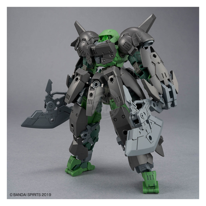 Bandai 30MM Full Armor Portanova model kit featuring detailed armor parts and poseable joints on a white background.