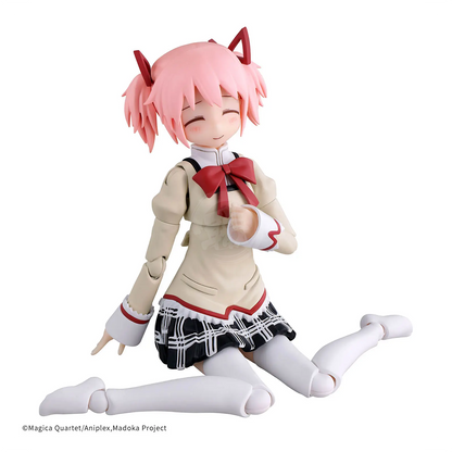 Bandai 30MP Madoka Kaname model kit in school uniform, detailed figure with vibrant colors and intricate design.