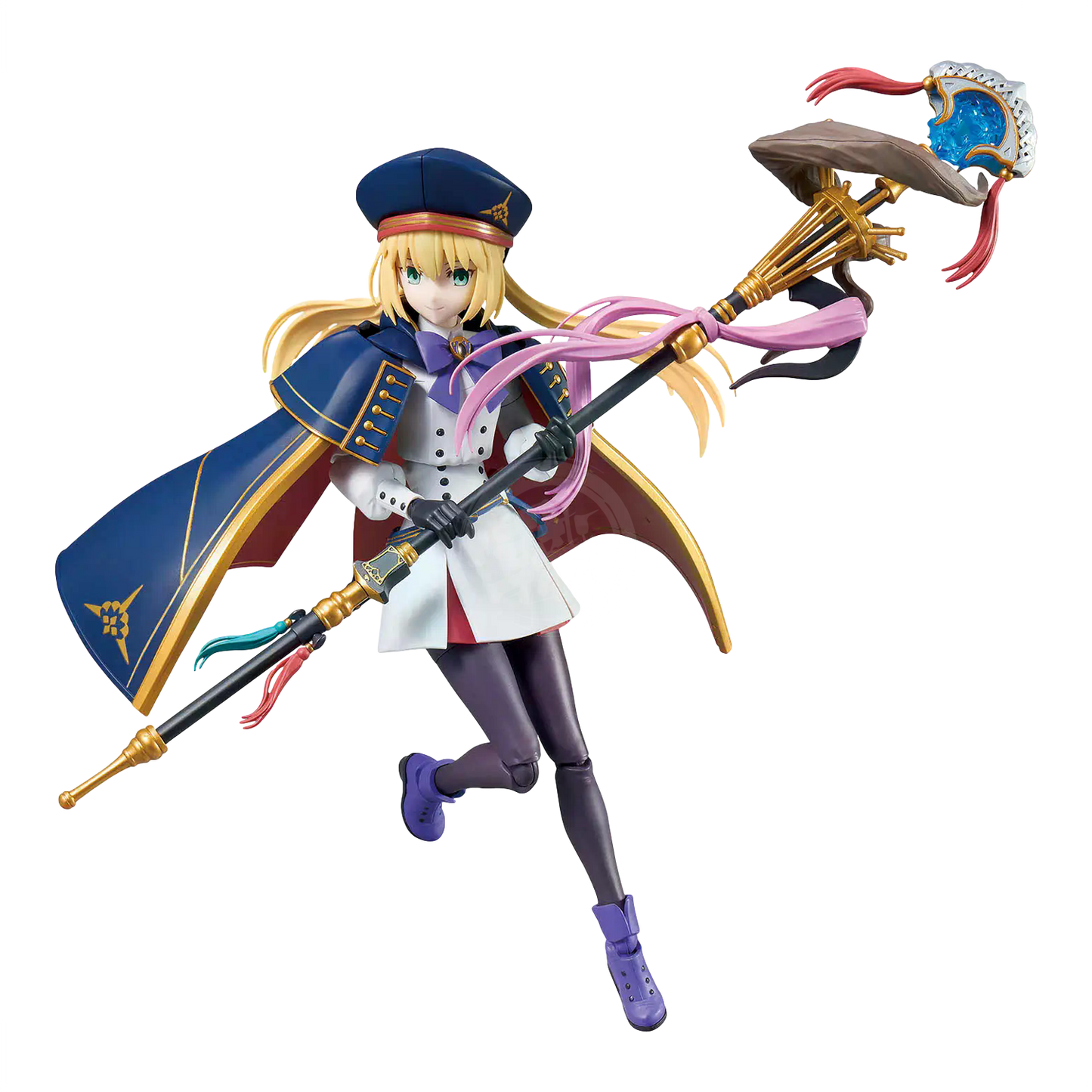 Bandai Fate/Grand Order 30MS Caster model kit featuring Altria Caster with detailed plastic parts and assembly components.