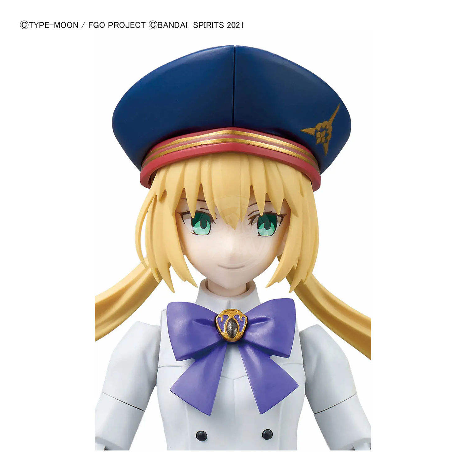 Bandai Fate Grand Order 30MS Caster model kit featuring detailed plastic parts and assembly components for collectors.
