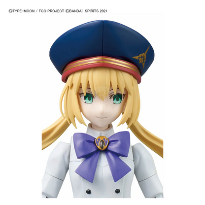 Bandai Fate Grand Order 30MS Caster model kit featuring detailed plastic parts and assembly components for collectors.