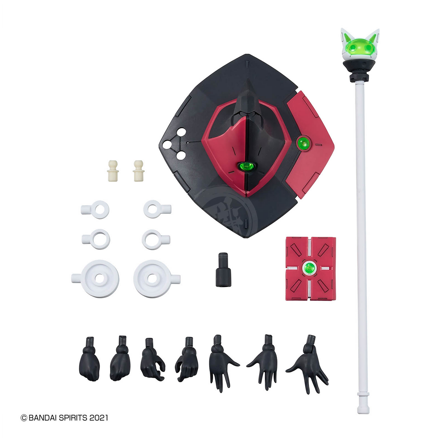 Bandai 30MS Marical model kit in color C, detailed plastic model with multiple parts assembled for display.