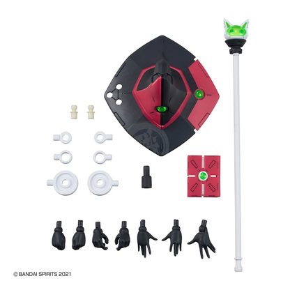 Bandai 30MS Marical model kit in color C, detailed plastic model with multiple parts assembled for display.