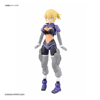 Bandai 30MS Parts Set 25 Turbo Costume in Gamma Color C for model kit, featuring detailed plastic components and assembly parts.