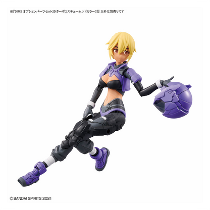 Bandai 30MS Parts Set 25 Turbo Costume Gamma in color C, model kit accessories featuring detailed parts and vibrant design.