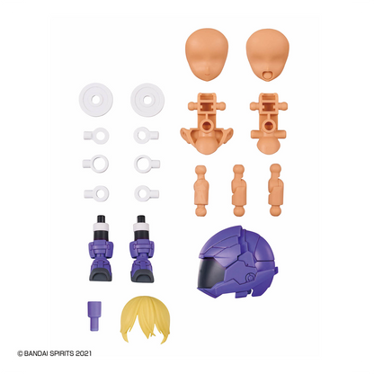 Bandai 30MS Parts Set 25 Turbo Costume in Gamma Color C, model kit components for Gundam or mecha customization.